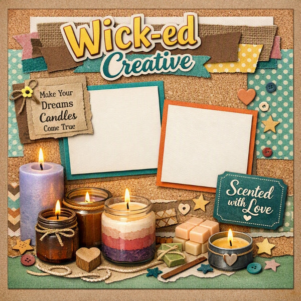 Wick-ed Creative-Premade Scrapbook Page