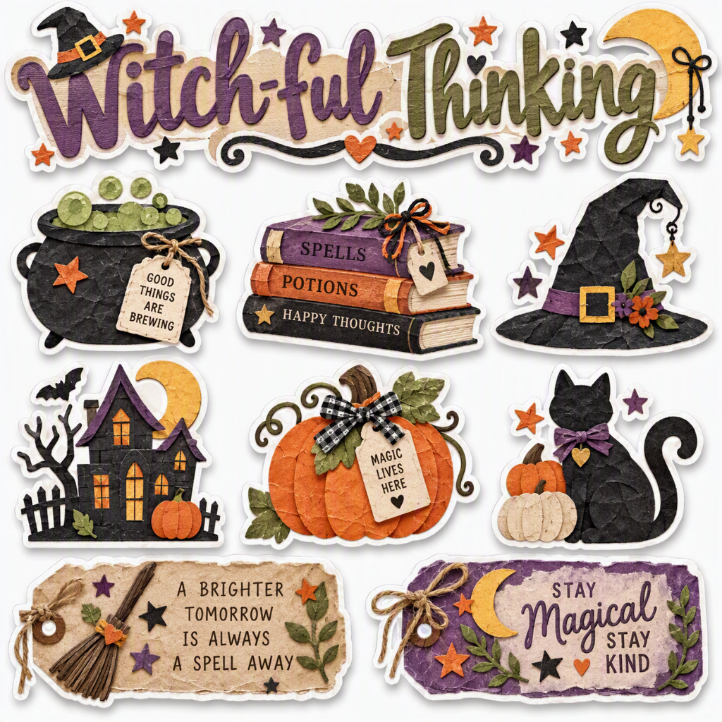 Witch-ful Thinking-Premade Cutout Set