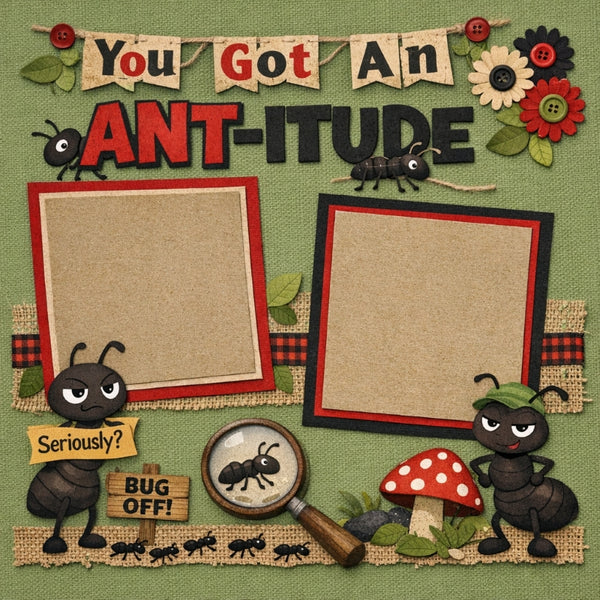 You Got An ANT-ITUDE-Premade Scrapbook Page