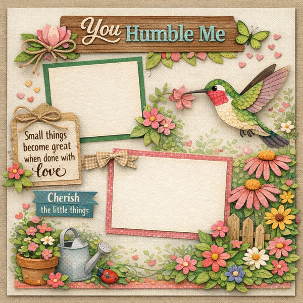 You Humble Me-Premade Scrapbook Page