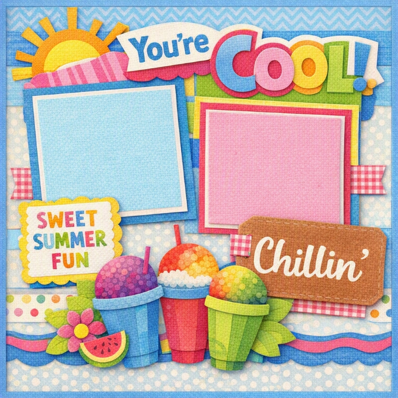 You're Cool!-Premade Scrapbook Page