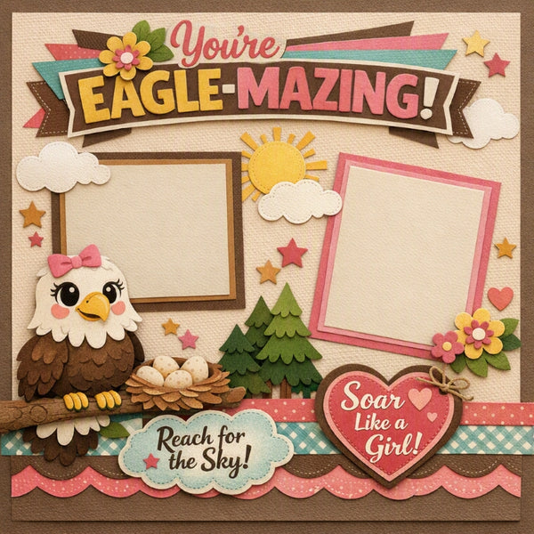 You're Eagle-Mazing!-Premade Scrapbook Page