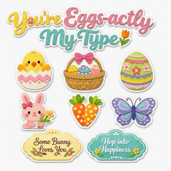 You're Eggs-actly My Type-Premade Cutout Set