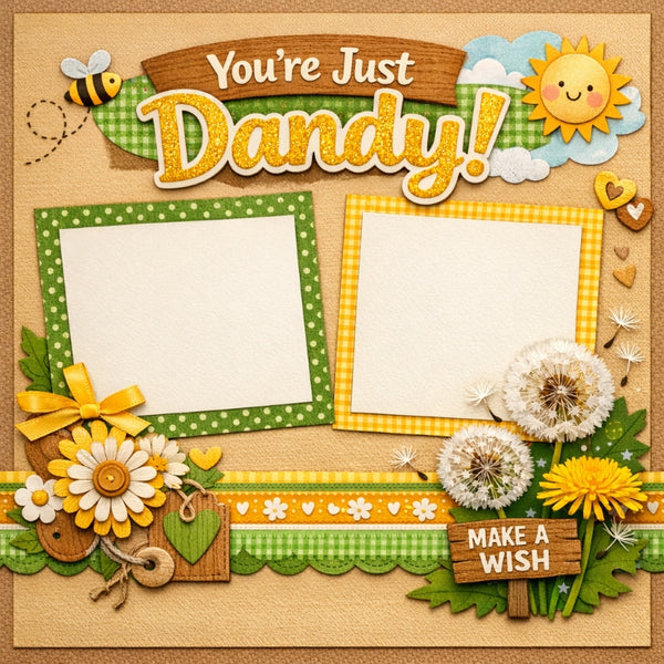You're Just Dandy!-Premade Scrapbook Page