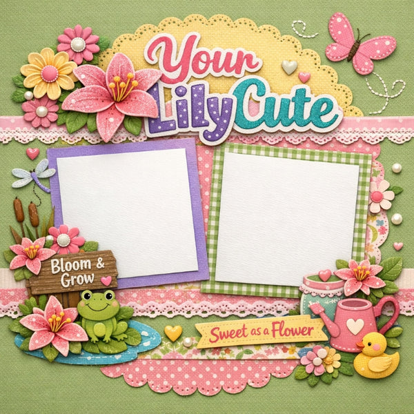 Your Lily Cute-Premade Scrapbook Page