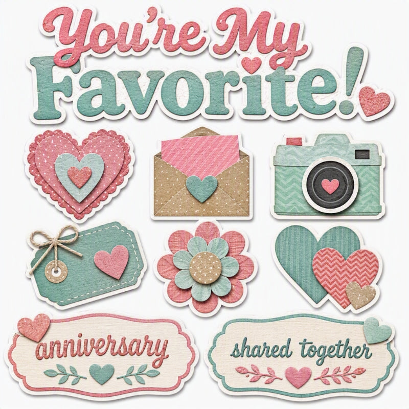 You're My Favorite!-Premade Cutout Set