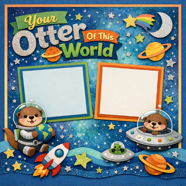 Your Otter Out Of This World-Premade Scrapbook Page