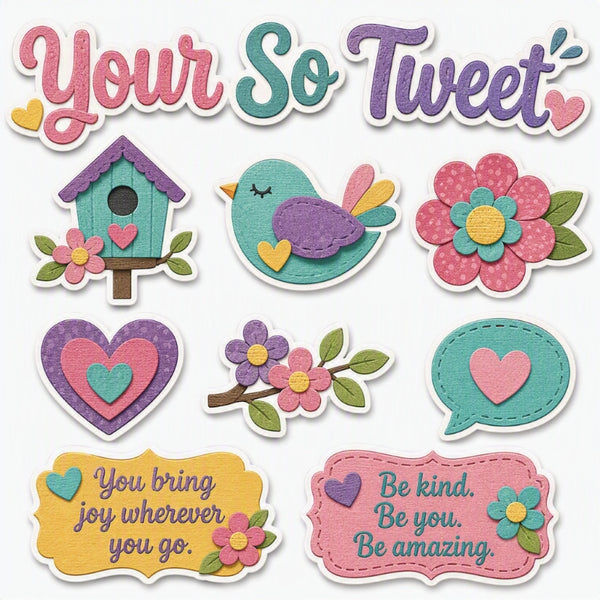 Your So Tweet-Premade Cutout Set