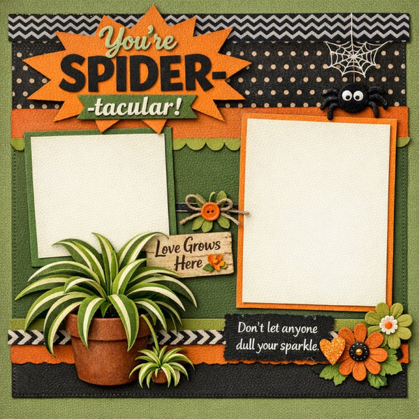You're Spider-tacular!-Premade Scrapbook Page